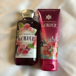 New winterberry wonder shower gel body cream